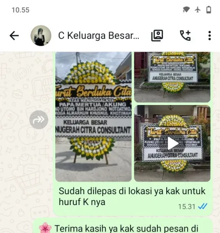 Pengiriman Papan Bunga Duka Kelapa Gading Boulevard