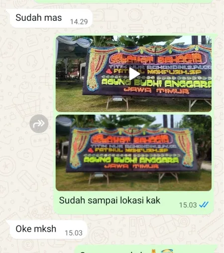 Pengiriman Papan Bunga Kelapa Gading Boulevard